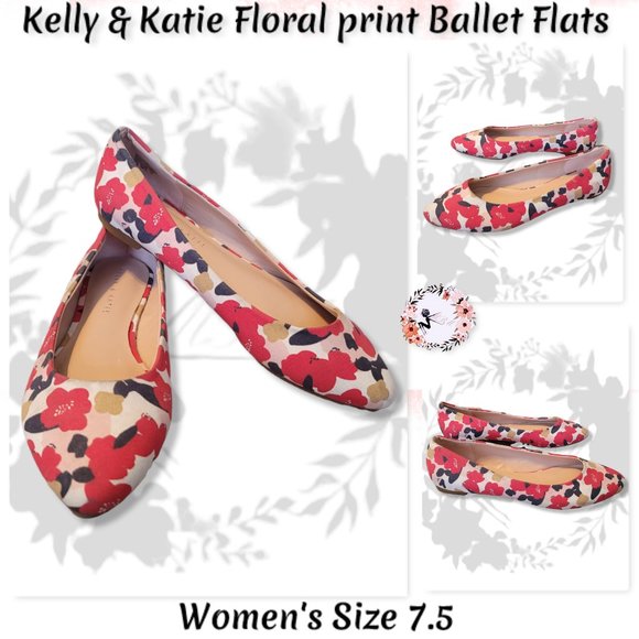 Kelly & Katie Shoes - 💕Kelly & Katie "Decotis" Floral Print Ballet Flats size 7.5